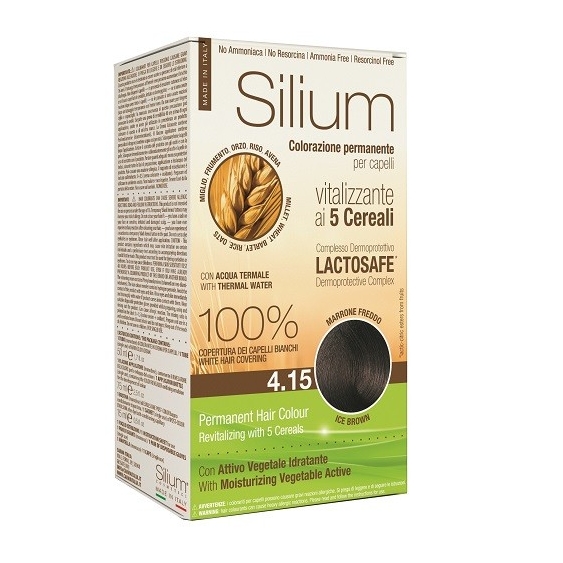 Silium Colorazione Permanente ai 5 Cereali 4.15 Marrone Freddo