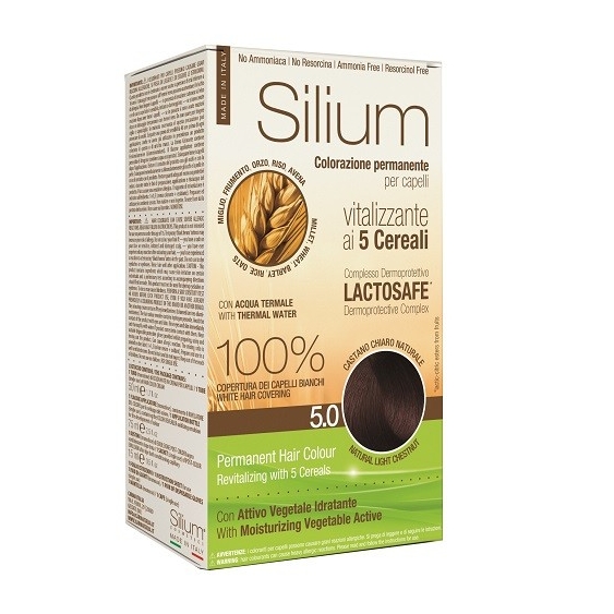 Silium Colorazione Permanente ai 5 Cereali 5.0 Castano Chiaro Naturale