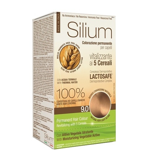 Silium Colorazione Permanente ai 5 Cereali 9.0 Biondo Chiarissimo Naturale