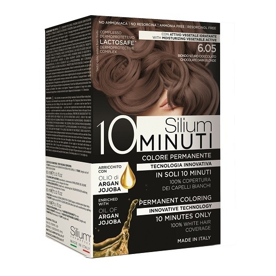 Silium 10 minuti Colorazione Permanente 6.05 Biondo Scuro Cioccolato