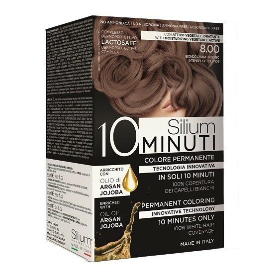 Silium 10 minuti Colorazione Permanente 8.0 Biondo Chiaro Intenso
