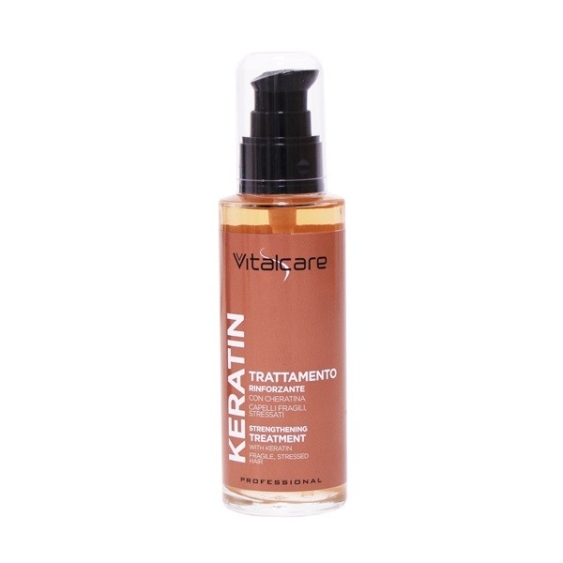 Vitalcare Keratin Oil 100 ml - Trattamento Rinforzante alla Keratina