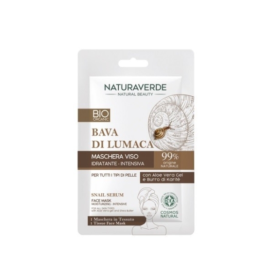 Naturaverde Bio Bava di Lumaca Maschera In Tessuto