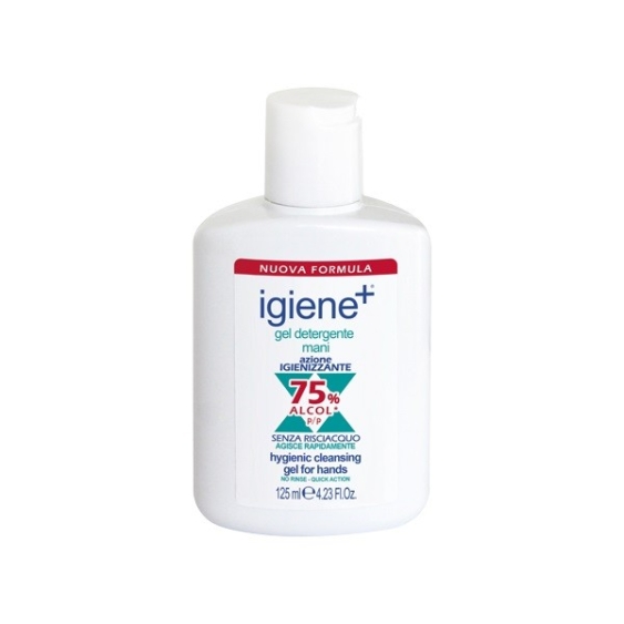 Igiene+ Gel Detergente Mani con Antibatterico Senza Risciacquo 125ML