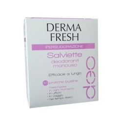Dermafresh Ipersudorazione Salviette Deodoranti Monouso 10PZ