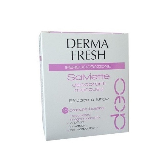 Dermafresh Ipersudorazione Salviette Deodoranti Monouso 10PZ