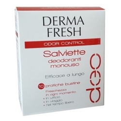 Dermafresh Odor Control Salviette Deodoranti Monouso 10PZ