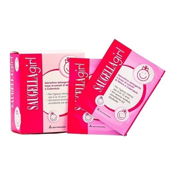 Saugella Girl Salviettine Intime pH 4.5 10PZ