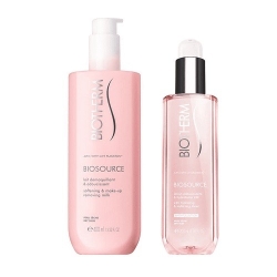 Biotherm Biosource Kit Pelle Secca Lait Demaquillant + Lotion Adoucissante