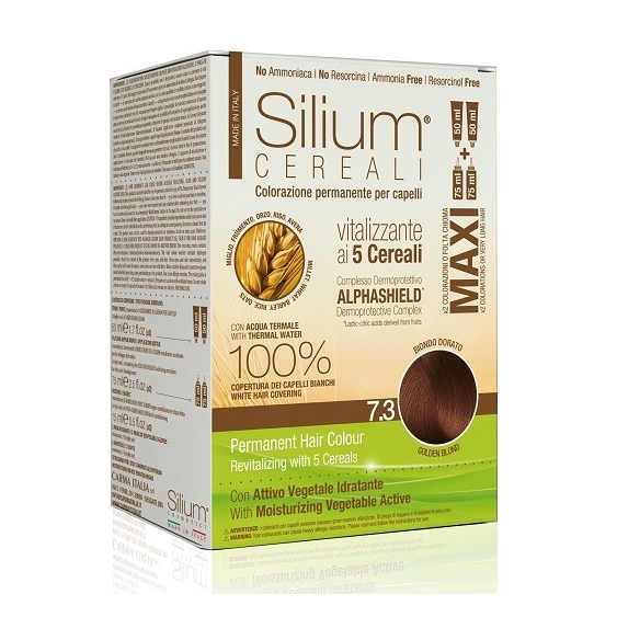 Silium Maxi Colorazione Permanente ai 5 Cereali 7.3 Biondo Dorato