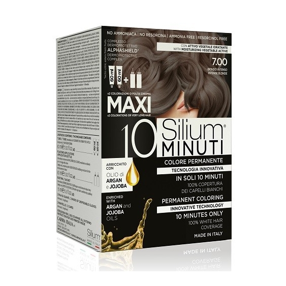 Silium 10 minuti Maxi Colorazione Permanente 7.00 Biondo Intenso