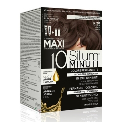 Silium 10 minuti Maxi Colorazione Permanente 5.35 Tabacco