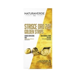 Naturaverde Pro Oro 24K Strisce Depilatorie Viso 20PZ
