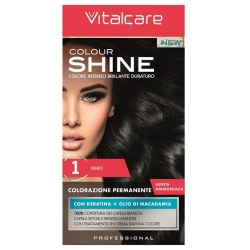 Vitalcare Colour Shine Colorazione Permanente Senza Ammoniaca 1 Nero