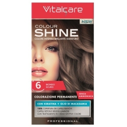 Vitalcare Colour Shine Colorazione Permanente Senza Ammoniaca 6 Biondo Scuro
