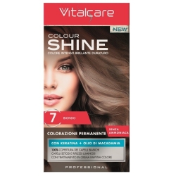 Vitalcare Colour Shine Colorazione Permanente Senza Ammoniaca 7 Biondo