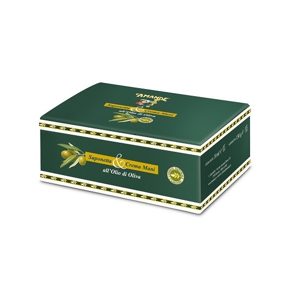 L'Amande Saponetta & Crema Mani all'Olio di Oliva Cofanetto