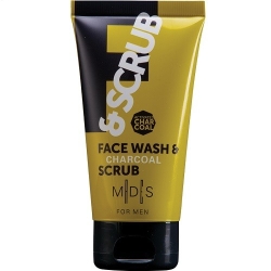 Mades Cosmetics For Men Face Wash & Charcoal Scrub 75ML