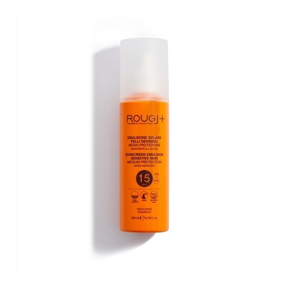 Rougj Emulsione Solare Pelli Sensibili Viso/Corpo SPF15 200ML