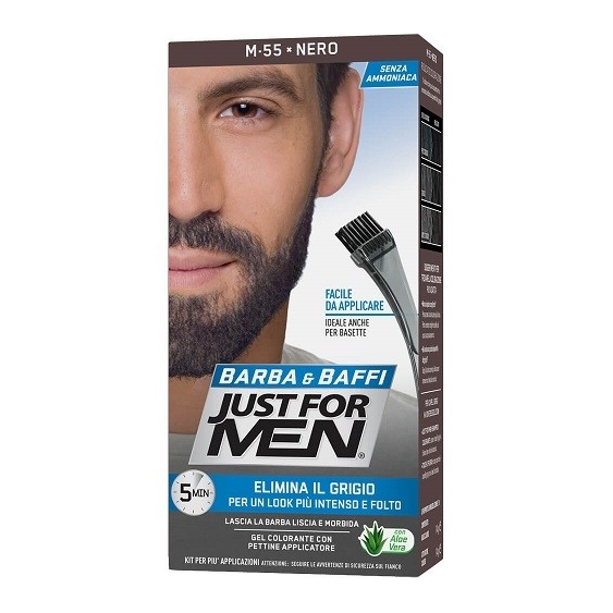 Just For Men Barba & Baffi Gel Colorante M55 Nero
