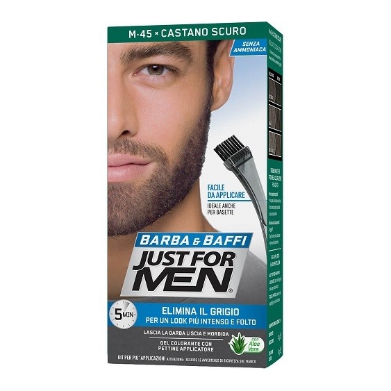 Just For Men Barba & Baffi Gel Colorante M45 Castano Scuro