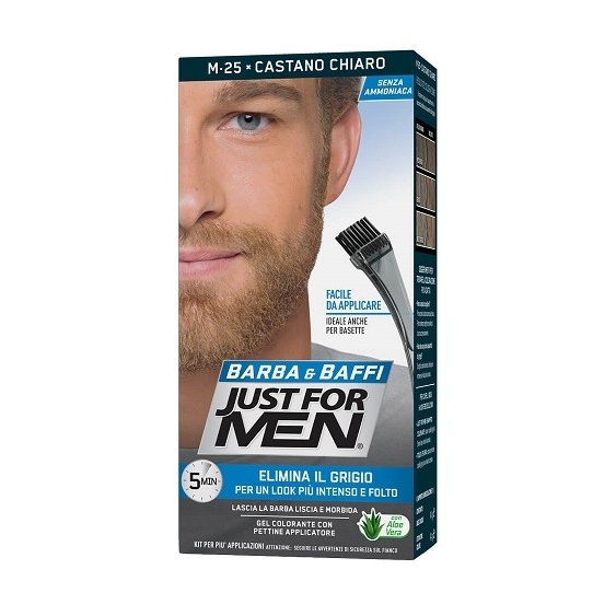 Just For Men Barba & Baffi Gel Colorante M25 Castano Chiaro
