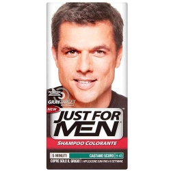 Just For Men Gray Target Technology Shampoo Colorante H-45 Castano Scuro