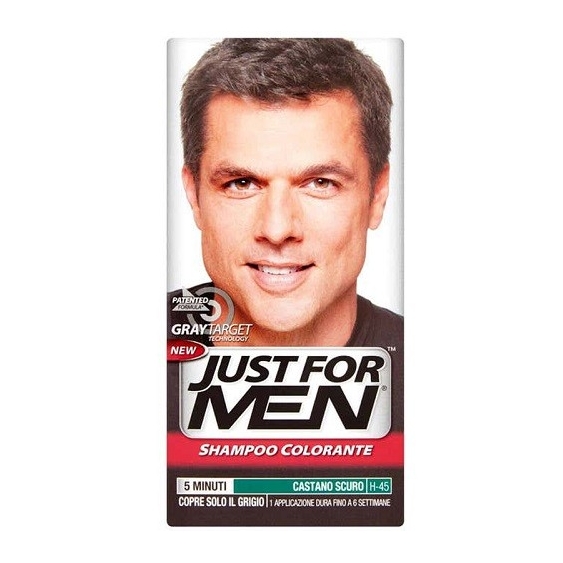 Just For Men Gray Target Technology Shampoo Colorante H-45 Castano Scuro