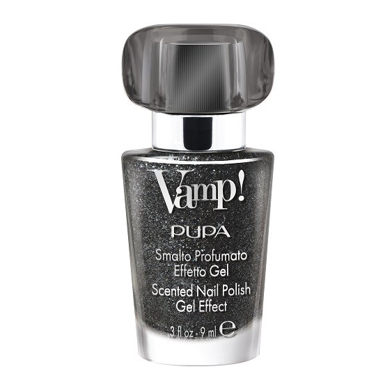 Pupa Vamp! Smalto Profumato Effetto Gel Sparkling Edition - 308 Dazzle Black
