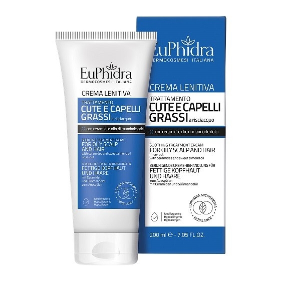 Euphidra Crema Lenitiva Cute e Capelli Grassi 200ML