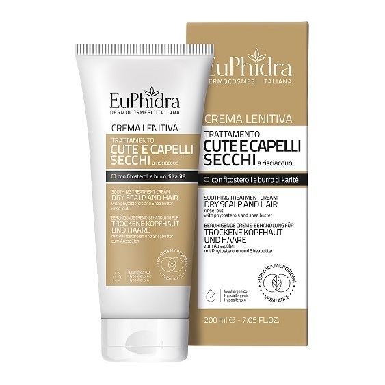 Euphidra Crema Lenitiva Cute e Capelli Secchi 200ML