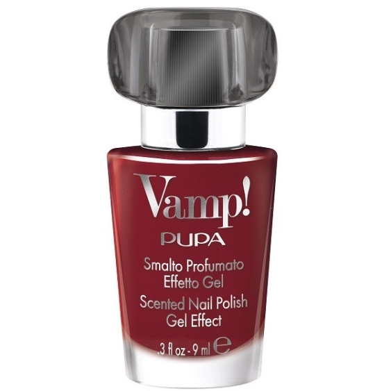 Pupa Vamp! Smalto Profumato Effetto Gel Nero - 311 Burning Red