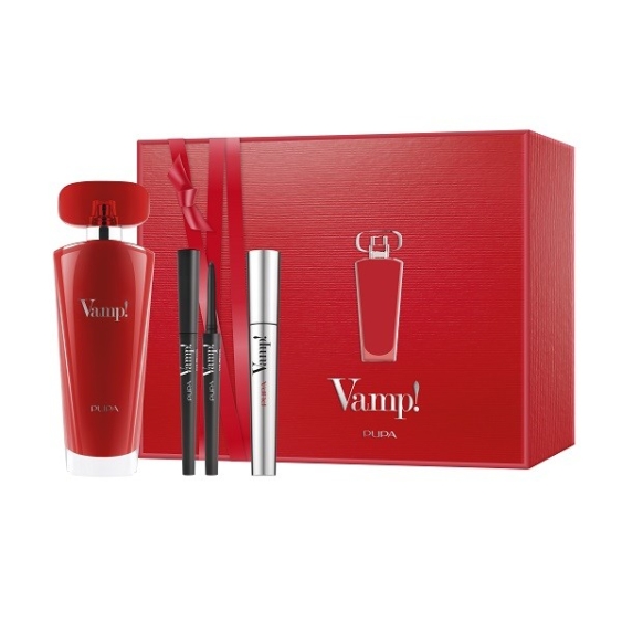 Pupa Kit Vamp! Eau De Parfum Red 100 ml & Mascara Vamp! & Eye Pencil