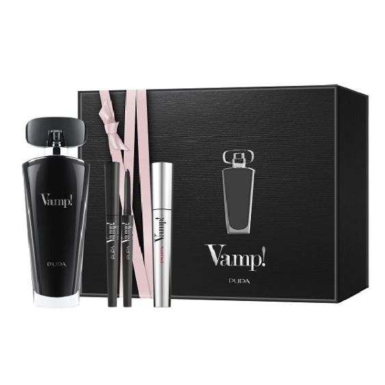 Pupa Kit Vamp! Eau De Parfum Black 100 ml & Mascara Vamp! & Eye Pencil