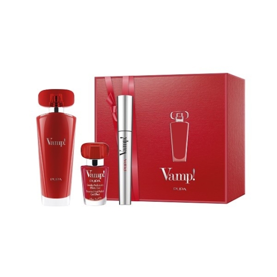 Pupa Kit Vamp! Eau De Parfum Red 50 ml & Mascara Vamp! & Nail Polish