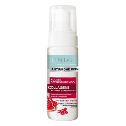 Clinians Antirughe Repair Mousse Detergente Viso Collagene ed Estratto di Melograno 150 ml