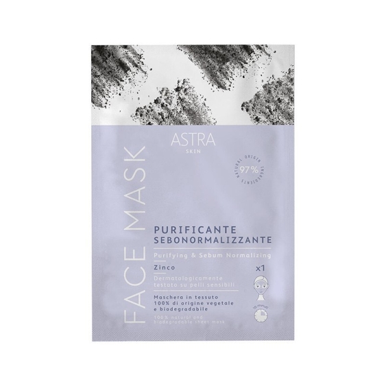 Astra Face Mask Maschera In Tessuto Purificante Sebonormalizzante