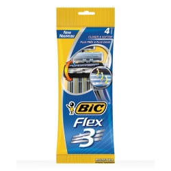 Bic Flex 3 Rasoio Trilama + 4 Lamette Di Ricambio