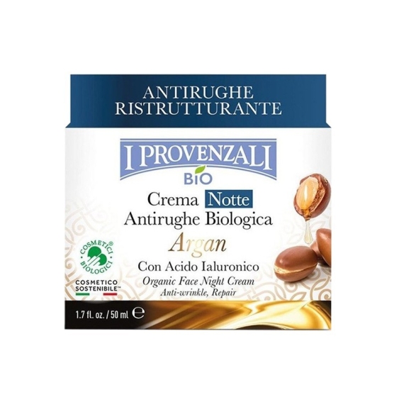 I Provenzali Argan Crema Notte Antirughe Biologica 50 ml