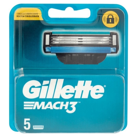 Gillette Mach3 Lame Standard 5 Pezzi
