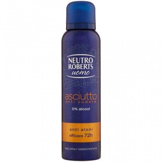 Neutro Roberts Uomo Deodorante Spray Asciutto Anti Sudore 150 ml