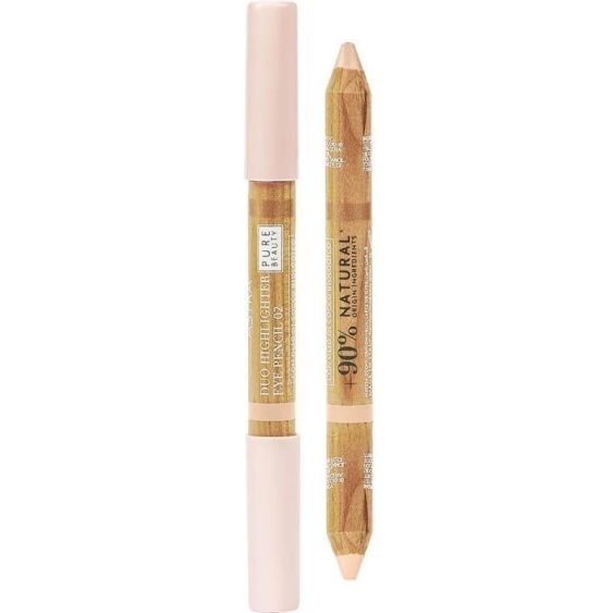 Astra Pure Beauty Duo Highlighter + Eye Pencil - 02 Peach Crumble
