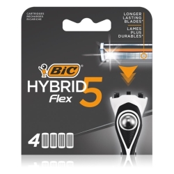 Bic Hybrid 5 Flex - 4 Lame Di Ricambio