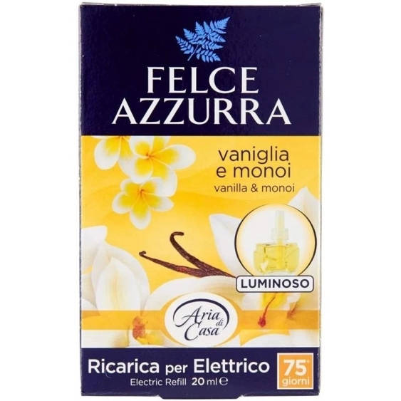 Felce Azzurra Aria di Casa Vaniglia Dorata Ricarica Diffusore Elettrico Luminoso