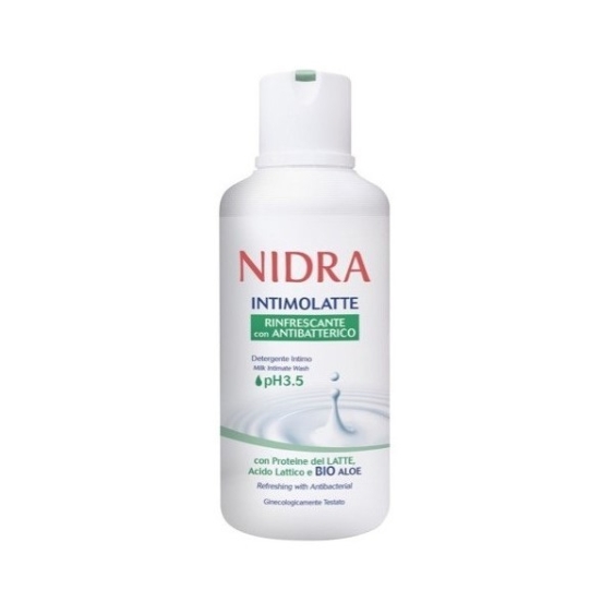 Nidra Intimolatte Detergente Intimo Rinfrescante con Antibatterico 500 ML