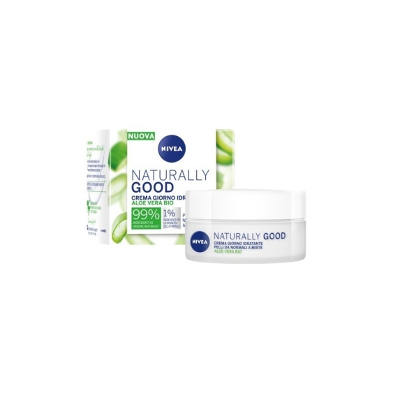 Nivea Naturally Good Crema Giorno Idratante Aloe Vera Bio 50 ml