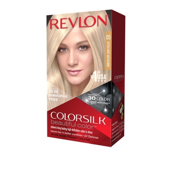 Revlon ColorSilk Beautiful Color Tinta per Capelli - 05 Ultra Light Ash Blonde
