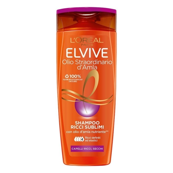 L'Oreal Paris Elvive Olio Straordinario D'Amla Shampoo Ricci Sublimi 285 ml