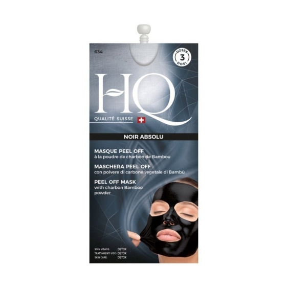 HQ Maschera Viso Detox Peel Off Al Carbone Vegetale 15 ml