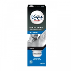 Veet Bodycurv Crema Depilatoria Pelli Sensibili 100 ml